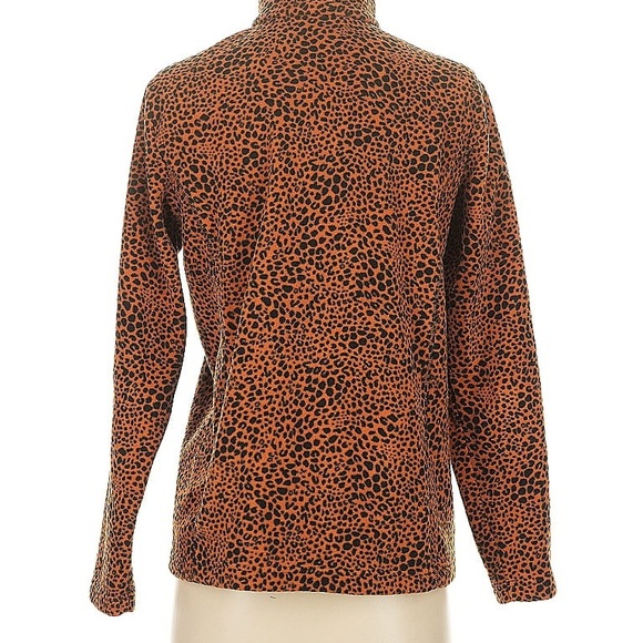 🆕 Lands’ End Quater Zip Fleece Women's Top. L. NWT!! - Picture 2 of 7